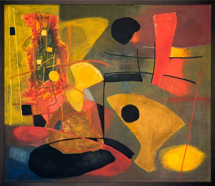 Fritz Winter - Große Komposition II, 1938 | Öl auf Leinwand | 141 x 163 cm | Leihgabe der Bundesrepublik Deutschland, Sammlung