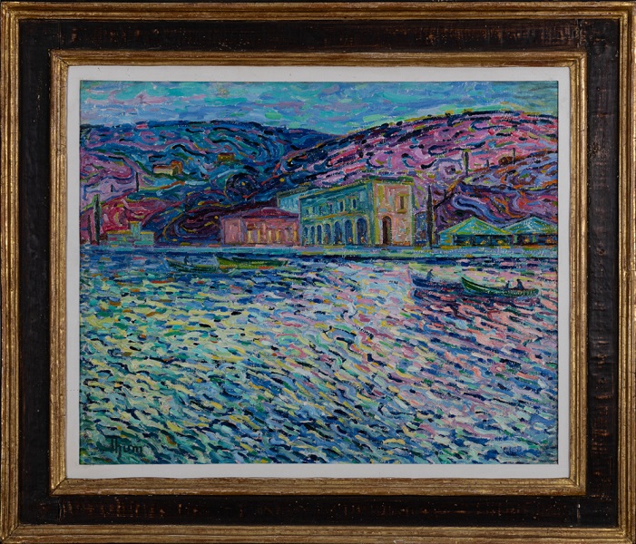 Thum, Elfriede, Lugano, o.J., Öl auf Leinwand, 61,5 x 74,5 cm